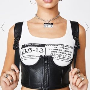 POSTER GRL my type underboob corset